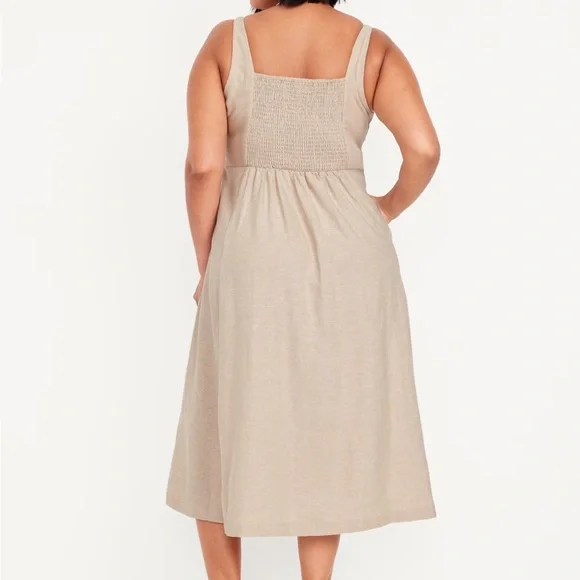 Old Navy NWOT Linen Blend Sleeveless Dress - Picture 2 of 3